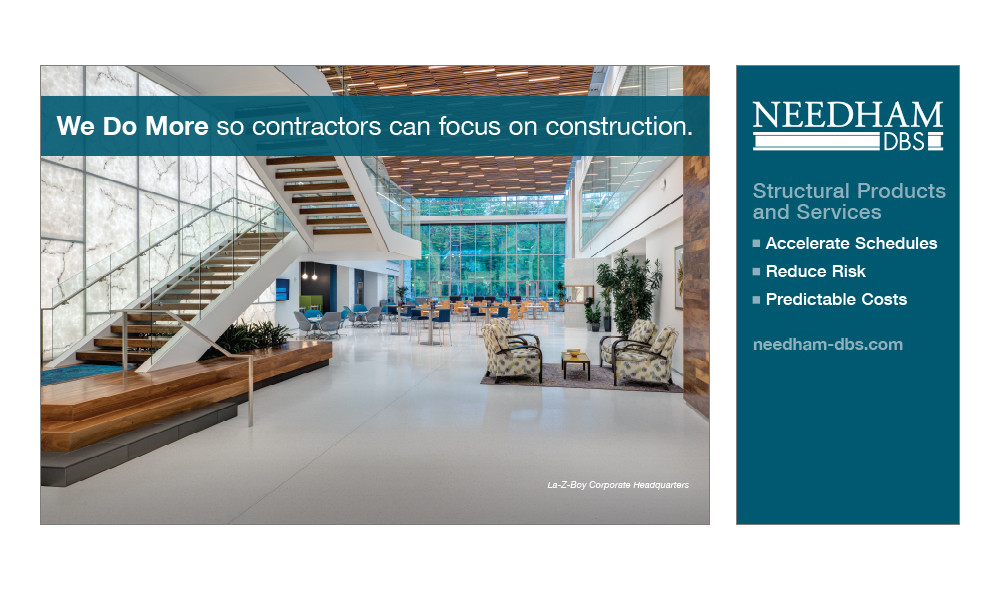 Needham DBS trade show panel designs by The Common Sense Creative