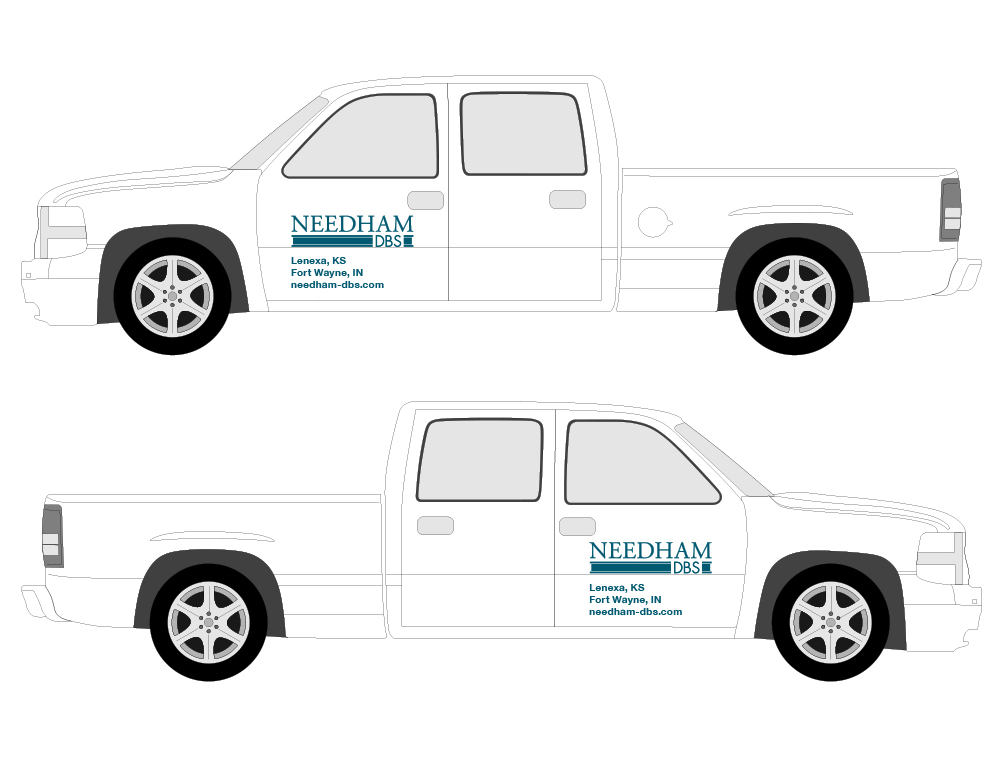 Needham DBS vehicle signage design by The Common Sense Creative
