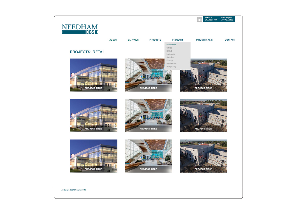 Needham DBS website design by The Common Sense Creative