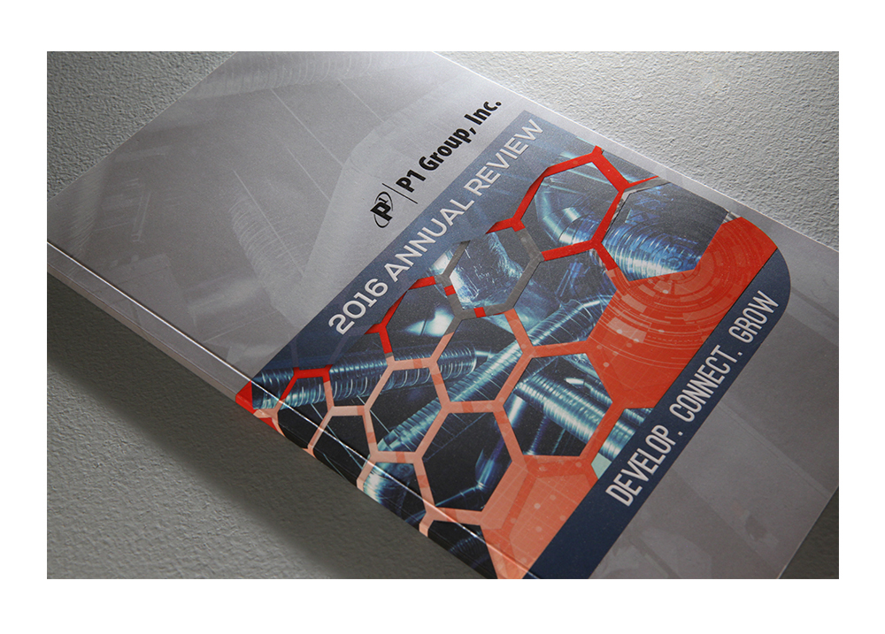 P1 Group Inc. annual report design by The Common Sense Creative
