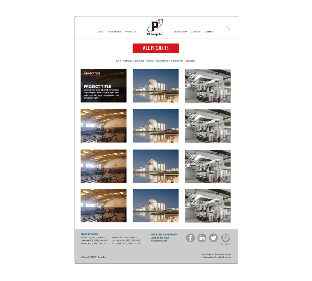 P1 Group Inc. website design by The Common Sense Creative